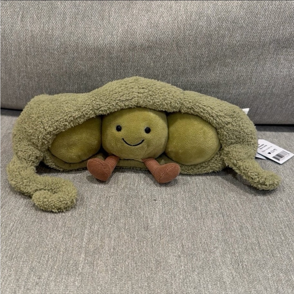 Authentic Retire! Jellycat amuseable pea in a pod / Jellycat Pea in a Peapod